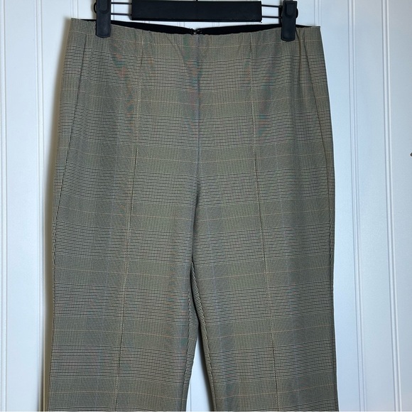 Rag & Bone Plaid Flare Pants in Gray and Brown Size 8 Back Zipper Stretch - Picture 10 of 16